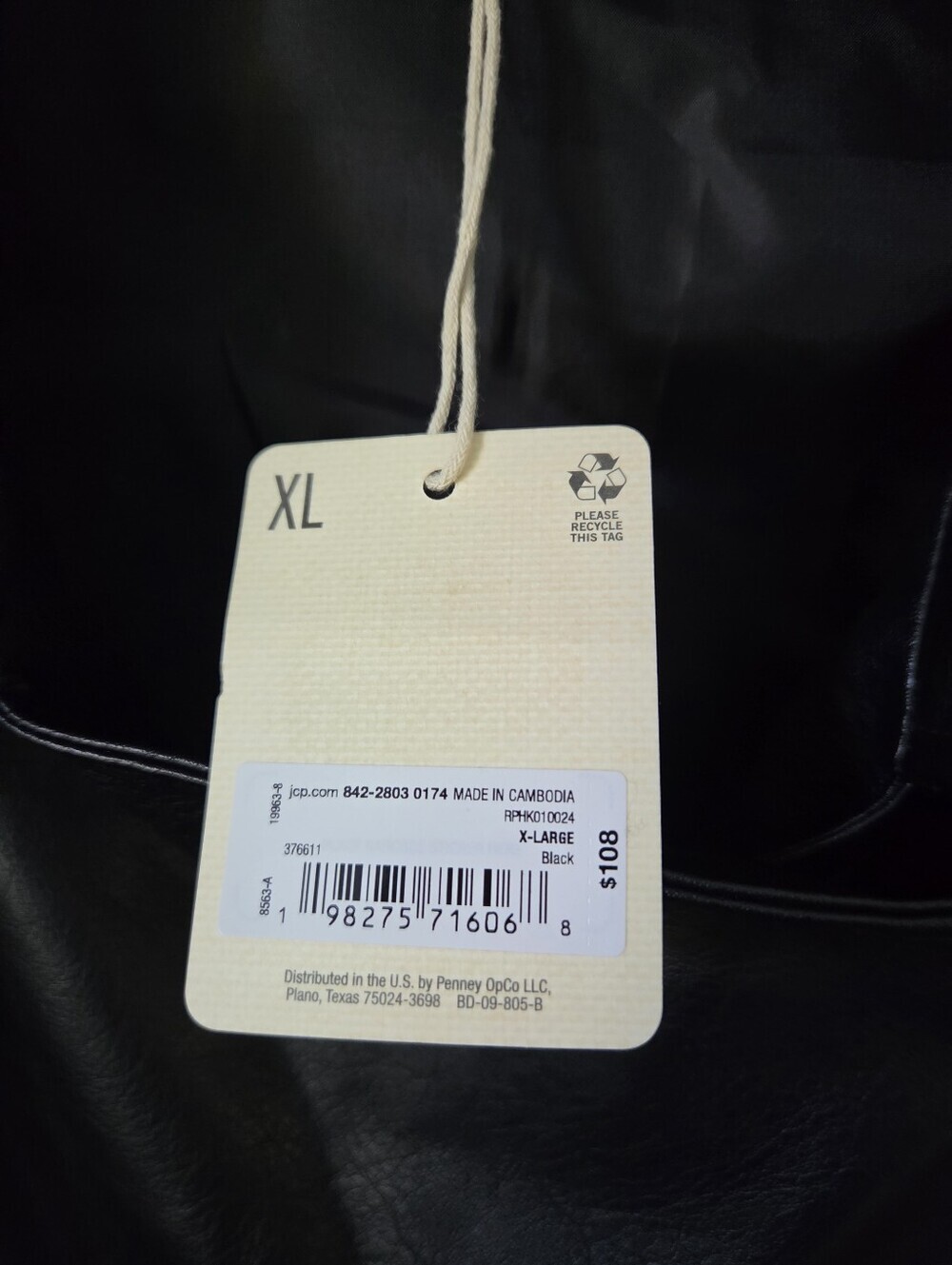 A.n.a Faux Leather Black Moto Jacket - Picture 5 of 8